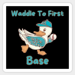 Baseball duck Sticker